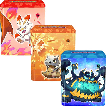 Image for Pokemon Stacking Tins: Fighting-Fire-Darkness [Set of 3] [SWSH11: Lost Origin]