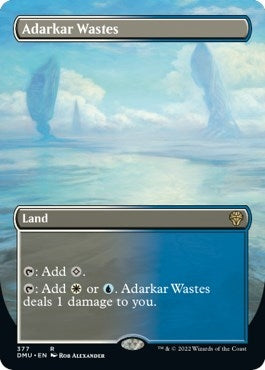 Image for Adarkar Wastes (Borderless) (377) [Dominaria United]
