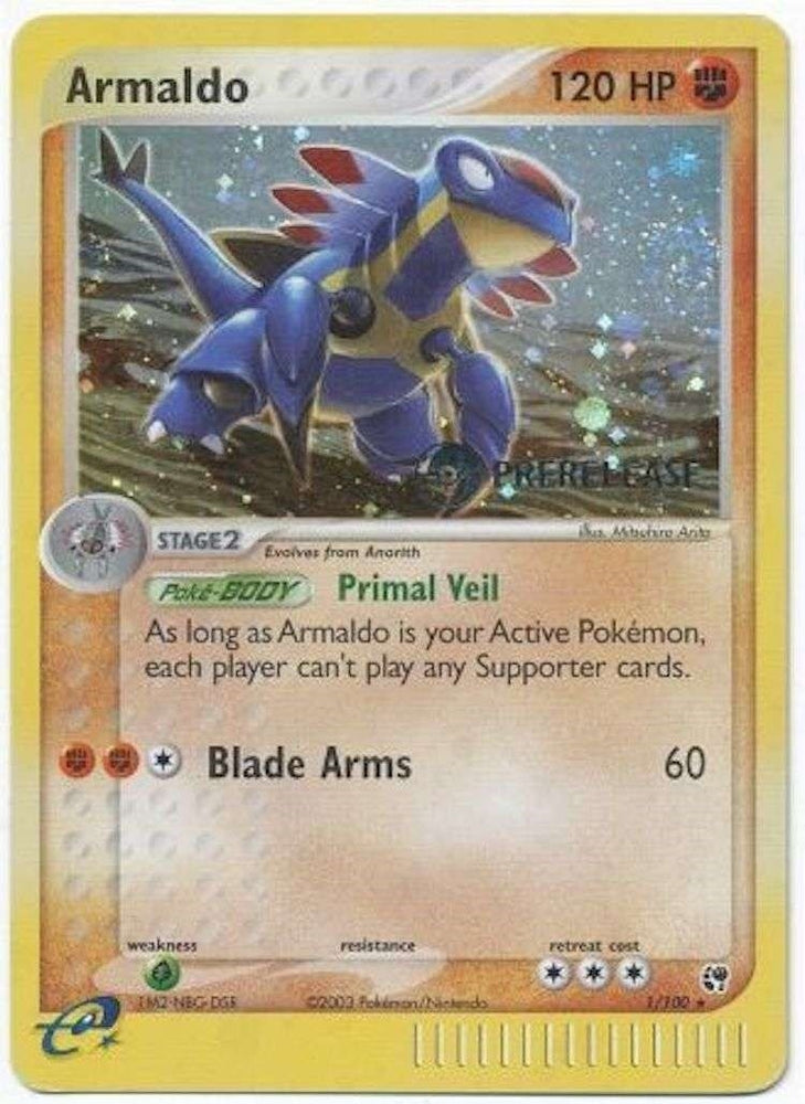 Armaldo - 1/100 (Prerelease) (001/100) (Miscellaneous Cards & Products)