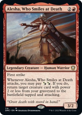Image for Alesha, Who Smiles at Death (118) [Commander: Dominaria United]