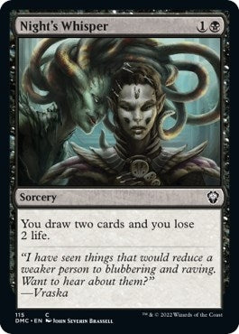 Image for Night's Whisper (115) [Commander: Dominaria United]