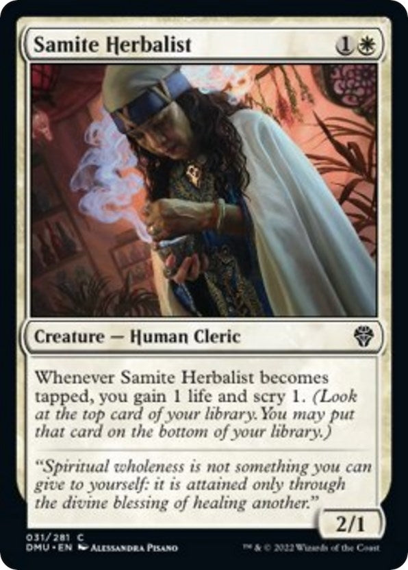 Image for Samite Herbalist (31) [Dominaria United]