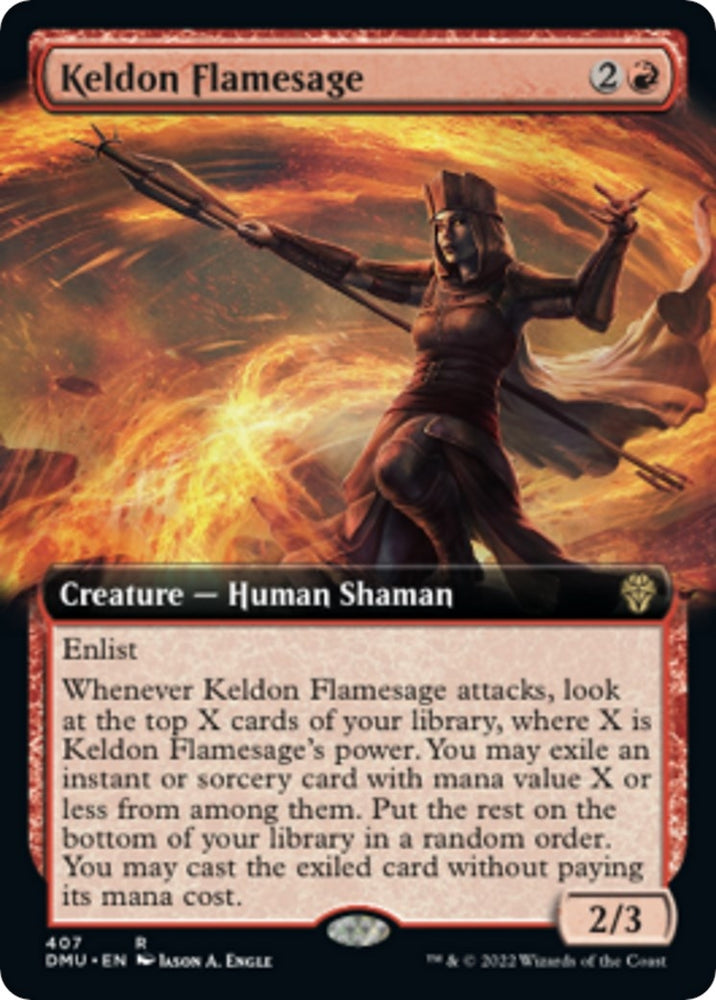 Image for Keldon Flamesage (Extended Art) (407) [Dominaria United]