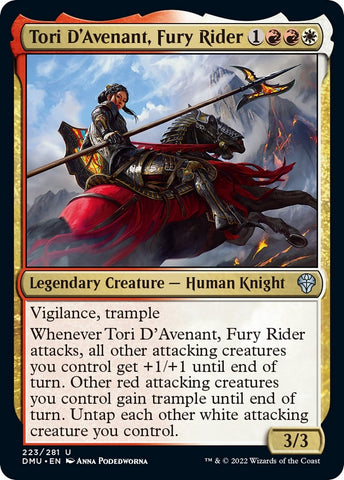 Image for Tori D'Avenant, Fury Rider (223) [Dominaria United]