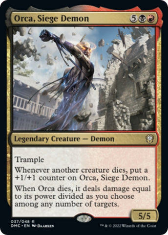 Image for Orca, Siege Demon (37) [Commander: Dominaria United]