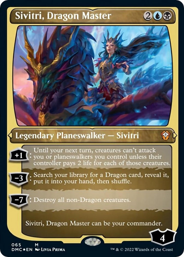 Image for Sivitri, Dragon Master (Foil Etched) (65) [Commander: Dominaria United]