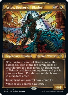 Image for Astor, Bearer of Blades (Textured Foil) (334) [Dominaria United]