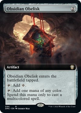Image for Obsidian Obelisk (Extended Art) (94) [Commander: Dominaria United]