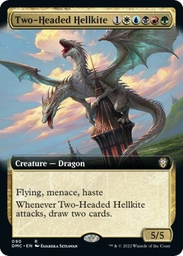 Image for Two-Headed Hellkite (Extended Art) (90) [Commander: Dominaria United]