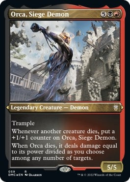 Image for Orca, Siege Demon (Foil Etched) (59) [Commander: Dominaria United]