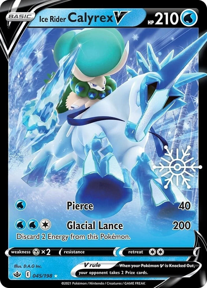 Ice Rider Calyrex V - 045/198 (Holiday Calendar) (045/198) (Miscellaneous Cards & Products)