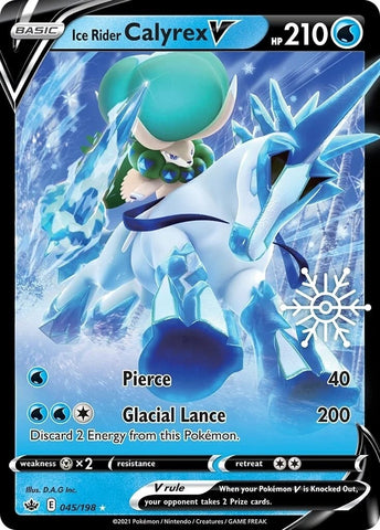 Ice Rider Calyrex V - 045/198 (Holiday Calendar) (045/198) (Miscellaneous Cards & Products)