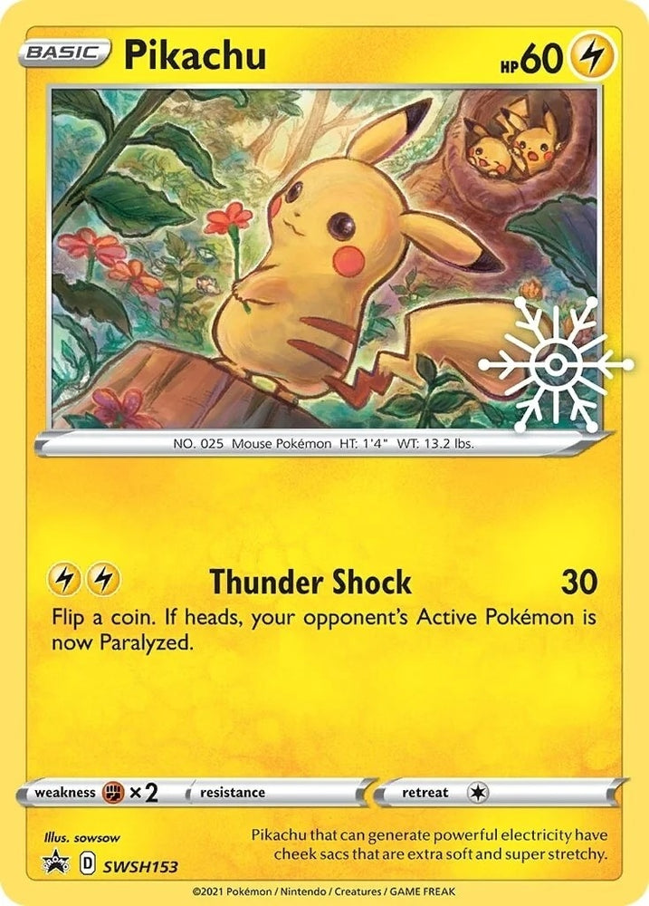 Image for Pikachu - SWSH153 (Holiday Calendar) (SWSH153) [SWSH: Sword & Shield Promo Cards]