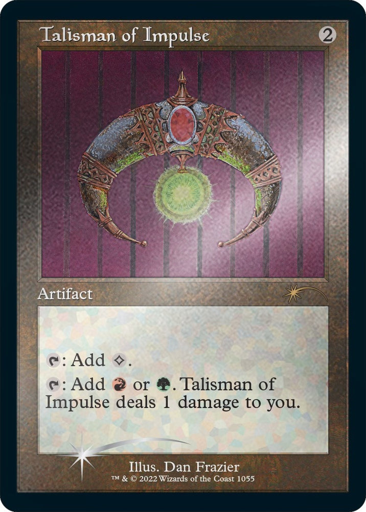 Image for Talisman of Impulse (Retro Frame) (Foil Etched) (1055) [Secret Lair Drop Series]