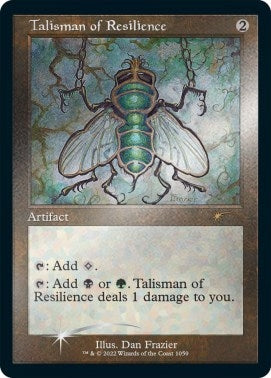 Image for Talisman of Resilience (Retro Frame) (Foil Etched) (1059) [Secret Lair Drop Series]
