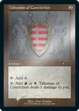 Image for Talisman of Conviction (Retro Frame) (Foil Etched) (1060) [Secret Lair Drop Series]