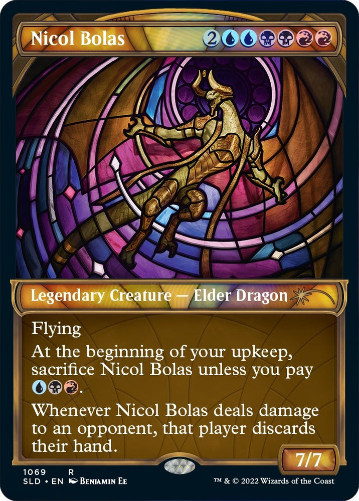 Image for Nicol Bolas (Stained Glass) (Textured Foil) (1069) [Secret Lair Drop Series]