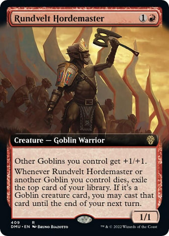 Image for Rundvelt Hordemaster (Extended Art) (409) [Dominaria United]