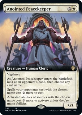 Image for Anointed Peacekeeper (Extended Art) (383) [Dominaria United]