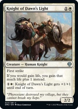 Image for Knight of Dawn's Light (23) [Dominaria United]