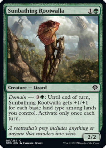 Image for Sunbathing Rootwalla (181) [Dominaria United]