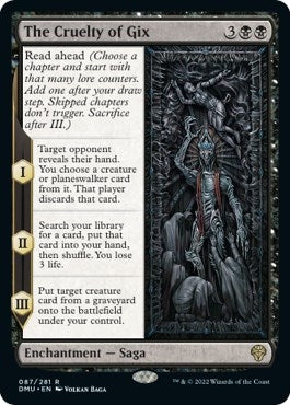 Image for The Cruelty of Gix (87) [Dominaria United]