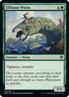 Image for Elfhame Wurm (161) [Dominaria United]