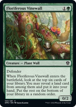 Image for Floriferous Vinewall (163) [Dominaria United]