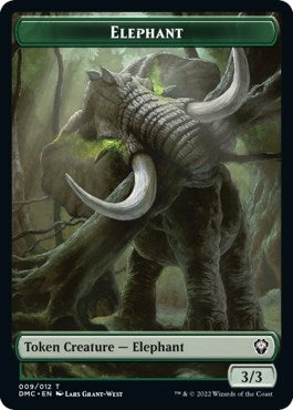 Image for Elephant // Treasure Double-Sided Token (9 // 24) [Commander: Dominaria United]