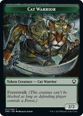 Image for Cat Warrior Token (17) [Commander: Dominaria United]