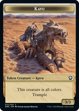 Image for Kavu // Bear Double-Sided Token (12 // 7) [Commander: Dominaria United]