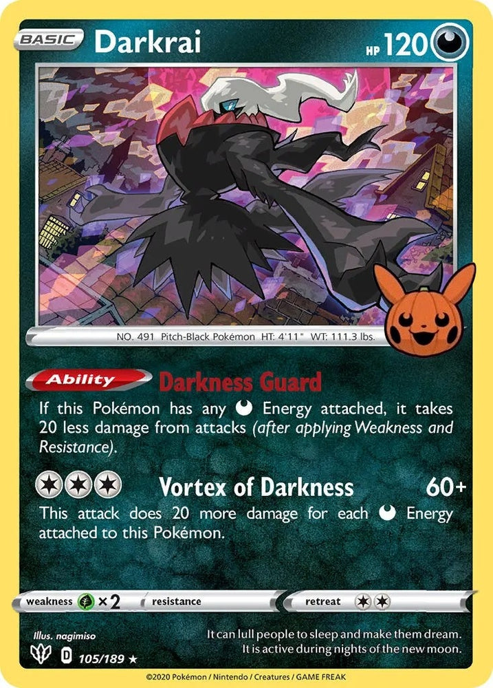 Image for Darkrai (105/189) [Trick or Trade BOOster Bundle]