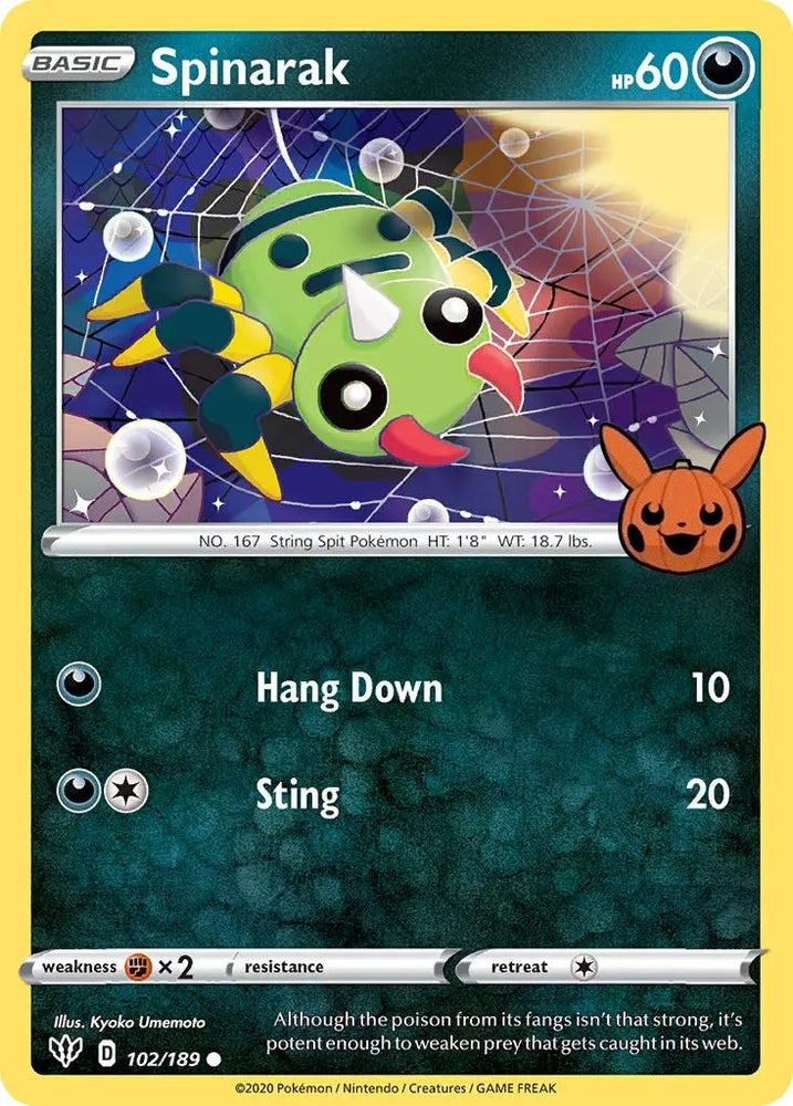 Image for Spinarak (102/189) [Trick or Trade BOOster Bundle]