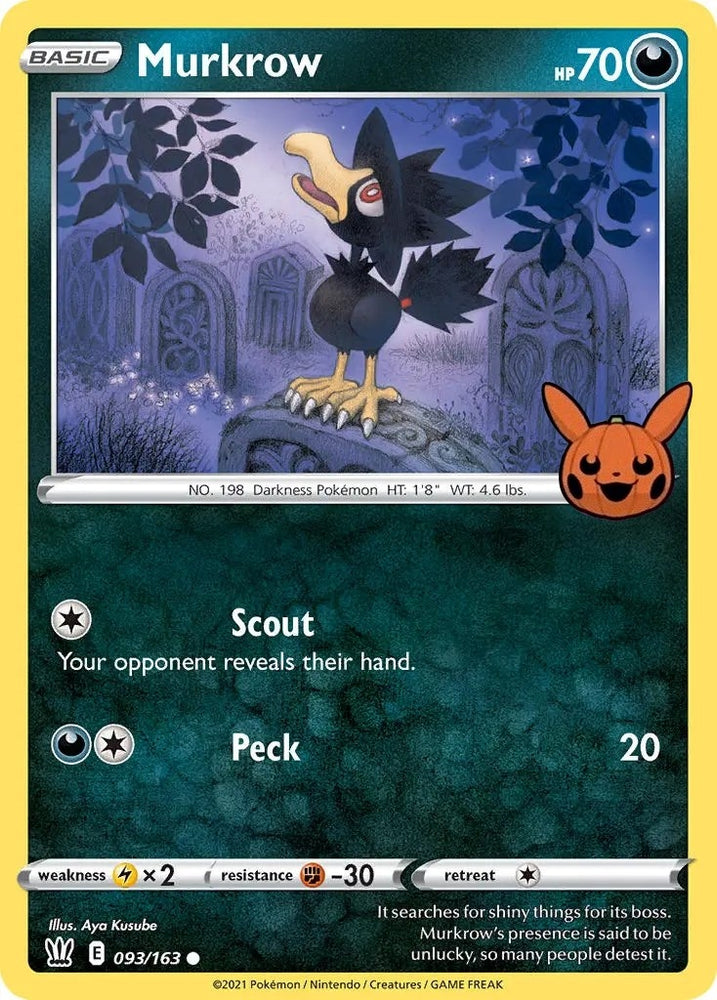 Image for Murkrow (093/163) [Trick or Trade BOOster Bundle]
