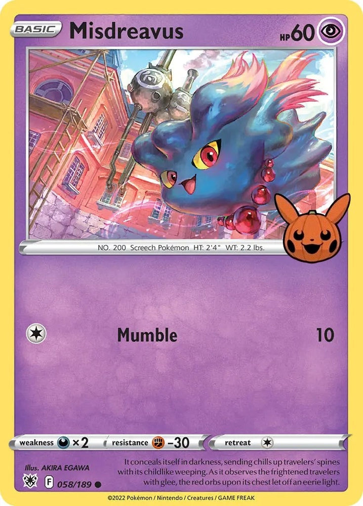 Image for Misdreavus (058/189) [Trick or Trade BOOster Bundle]
