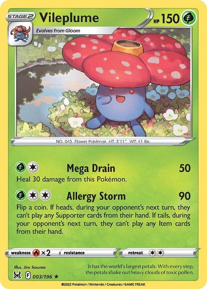 Image for Vileplume (003/196) [SWSH11: Lost Origin]