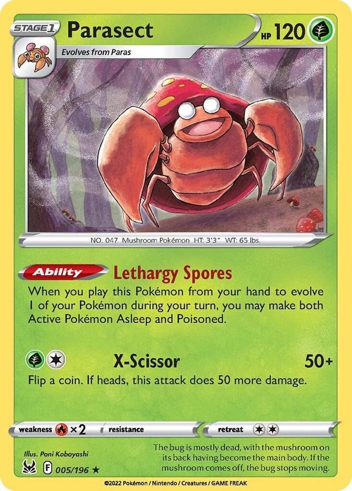 Image for Parasect (005/196) [SWSH11: Lost Origin]
