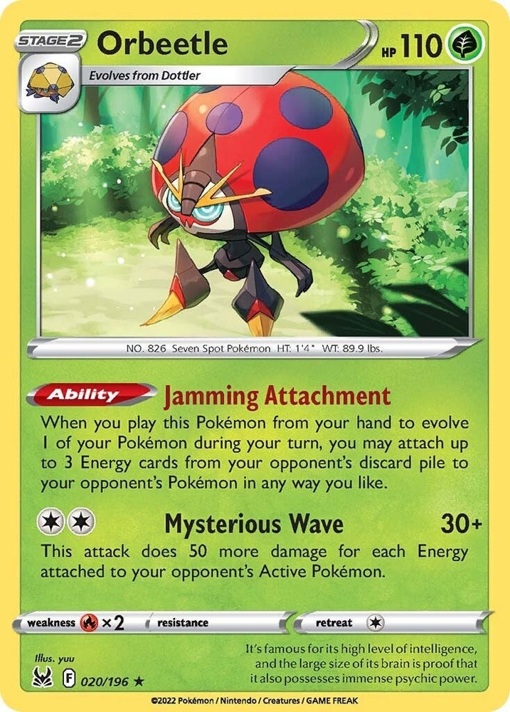Image for Orbeetle (020/196) [SWSH11: Lost Origin]