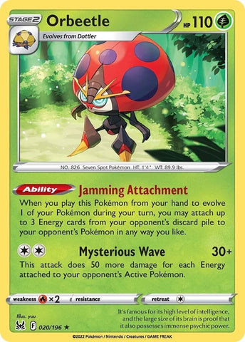 Image for Orbeetle (020/196) [SWSH11: Lost Origin]