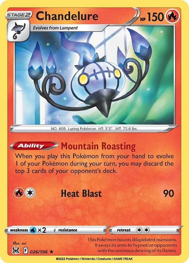 Image for Chandelure (026/196) [SWSH11: Lost Origin]