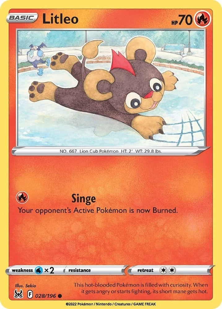 Image for Litleo (028/196) [SWSH11: Lost Origin]