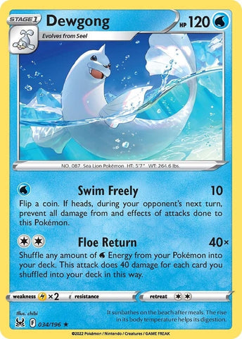 Image for Dewgong (034/196) [SWSH11: Lost Origin]