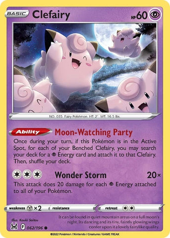 Image for Clefairy (062/196) [SWSH11: Lost Origin]