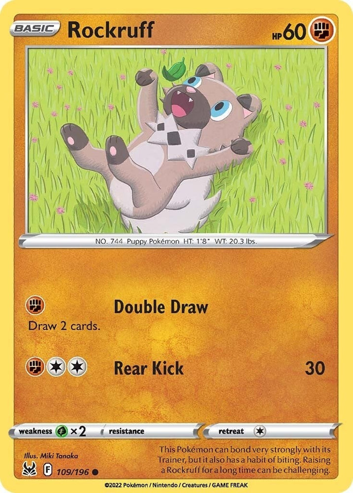 Image for Rockruff (109/196) [SWSH11: Lost Origin]