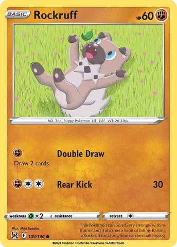 Image for Rockruff (109/196) - Pokemon