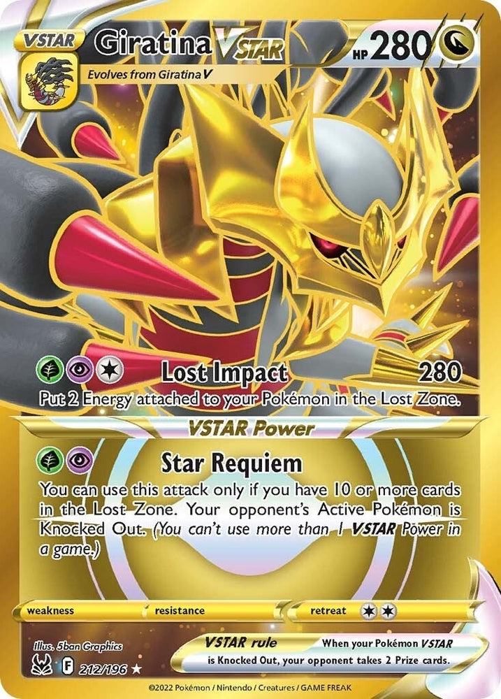 Image for Giratina VSTAR (212) (Secret) (212/196) [SWSH11: Lost Origin]