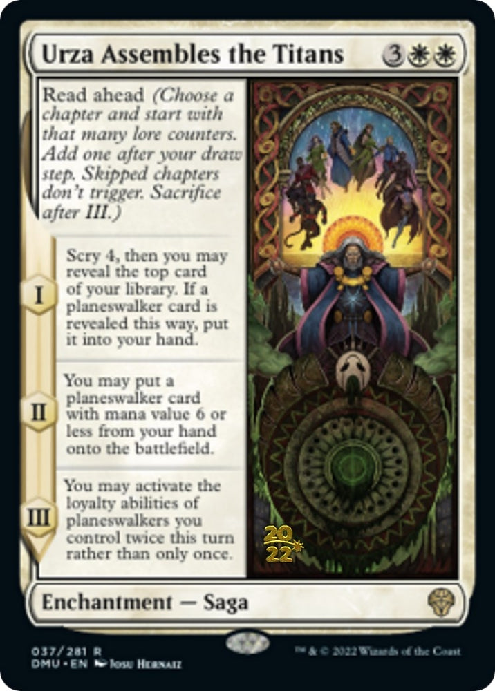 Image for Urza Assembles the Titans (37) [Prerelease Cards]