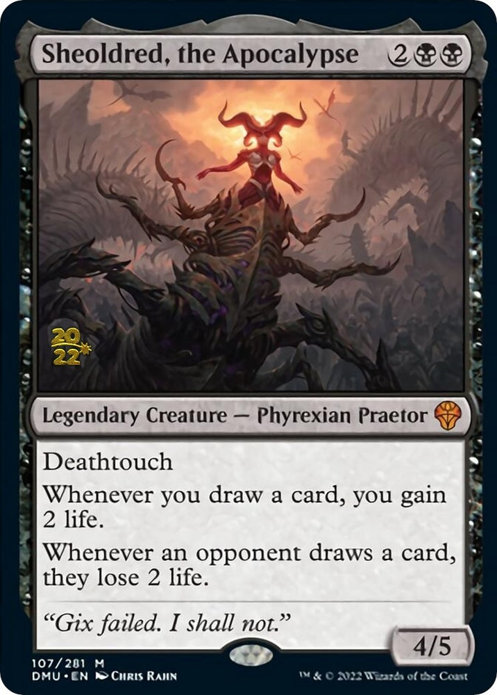 Image for Sheoldred, the Apocalypse (107) [Prerelease Cards]