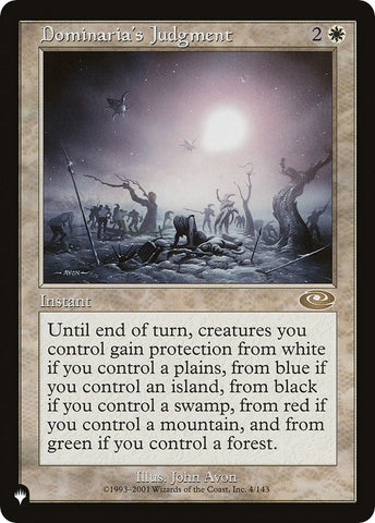 Image for Dominaria's Judgment (4) [The List Reprints]