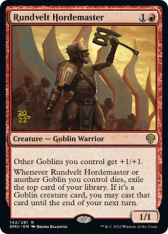 Image for Rundvelt Hordemaster (142) [Prerelease Cards]